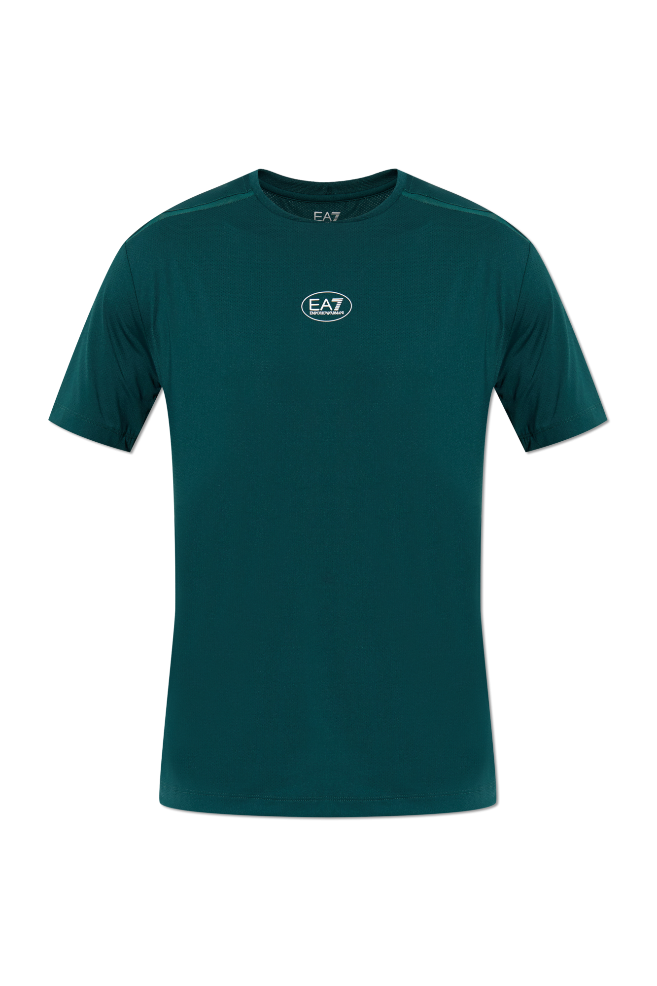 Tシャツ・カットソー EMPORIO ARMANI Men T Shirts EM001024 AF10017 U9083 Green Emporio Armani Logo T-Shirt | Green | US Stockists